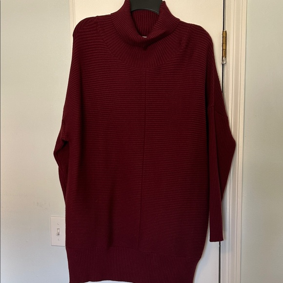 Chic Maroon Turtleneck Sweater - Picture 1 of 3